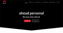 Desktop Screenshot of ahead-personal.com