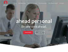Tablet Screenshot of ahead-personal.com